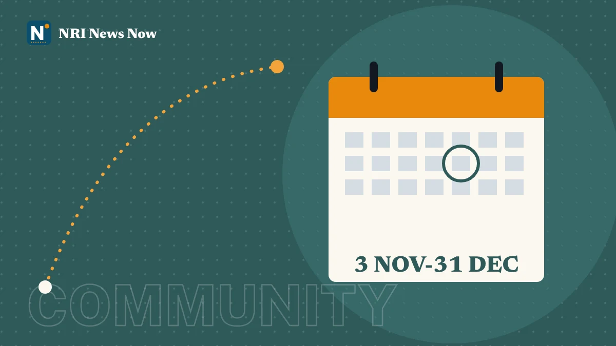 Illustration of a calendar with key November and December dates marked