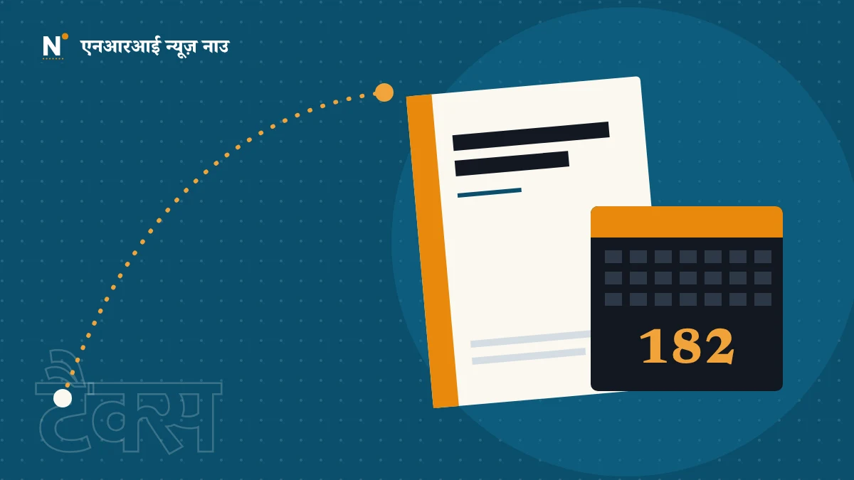 हैंडबुक और 182 दिन दिखाता कैलेंडर